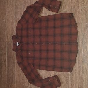 Carhartt Mens Flannel Shirt Plaid Button Down Original Fit Long Sleeve XL Tall